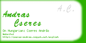andras cseres business card